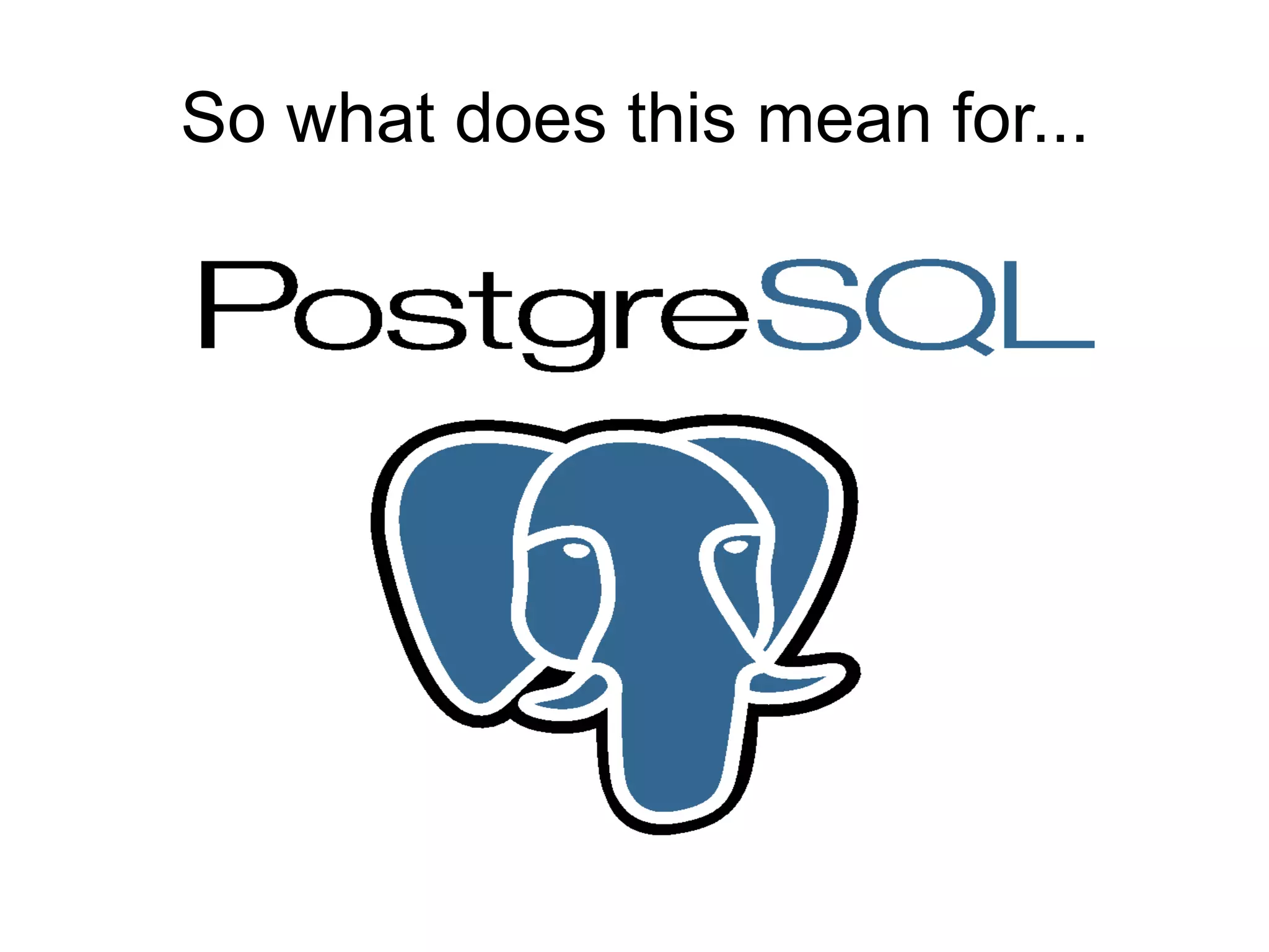 PostgreSQL Conference: East 08