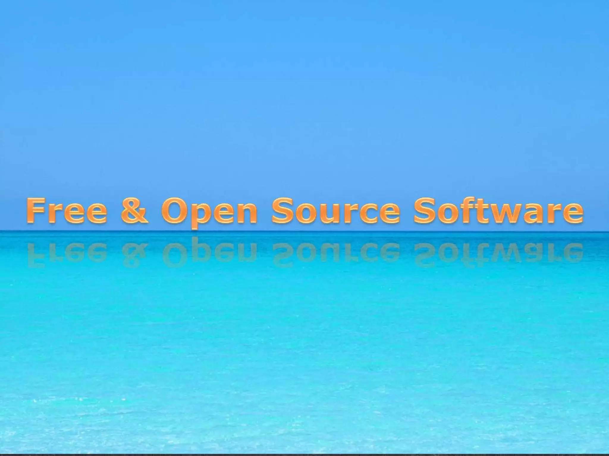 Open SourceSw. DevelopmentLean ongiantshouldersCollaboration