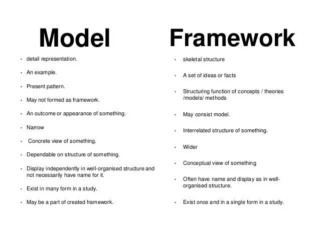Model / Framework