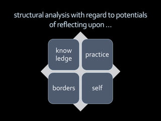 structural analysis with regard to potentials of reflecting upon …<br />