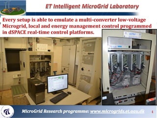 Every setup is able to emulate a multi-converter low-voltage
Microgrid, local and energy management control programmed
in ...