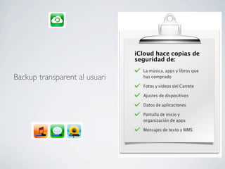 Backup transparent al usuari
 