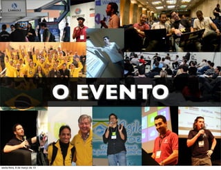 O EVENTO


sexta-feira, 8 de março de 13
 