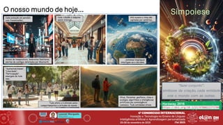 Leonel Morgado
Professor Catedrático
UniversidadeAberta & INESC TEC
O nosso mundo de hoje… Simpoiese
“fazer conjunto”:
simbiose da criação, cada entidade
cria o mundo com as outras.
Haraway, 2016
https://doi.org/10.1215/9780822373780
Cada pulsação em paralelo
com transmissões…
Cada cidadão e máquina
assim interage…
Até nuvens e clima são
captadas por satélites…
…sistemas longínquos
interligam-se e decidem.
Tudo afeta e é afetado pelos
comportamentos e atitudes do mundo.
Avisos de temperatura, lembretes familiares,
alertas de contágio detetados por Bluetooth.
Vírus, florestas, geofísica, clima e
ecologia, algoritmos e inteligências
artificiais em cointeligência
connosco. Tudo entidades ativas.
“Sustentabilidade”,
“Liberdade”,
“Participação”,
emergem de tudo
isso…
 