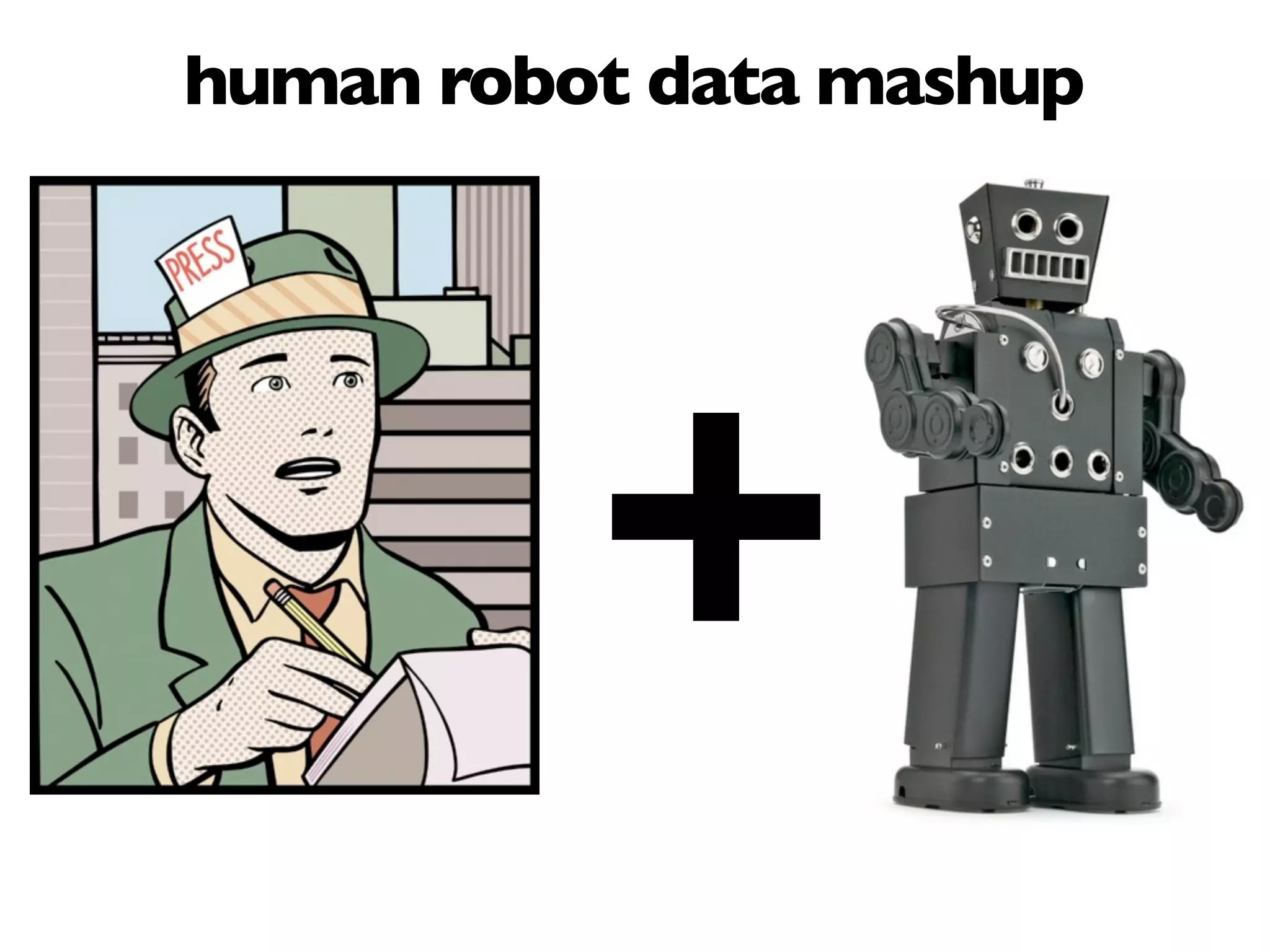 human robot data mashup




          +
 