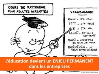 Youmna Ovazza – MixIT 2016
L’éducation devient un ENJEU PERMANENT
dans les entreprises
Youmna Ovazza – MixIT 2016
 