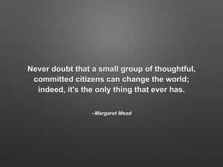 Look back to move forward: Town hall keynote presentation  