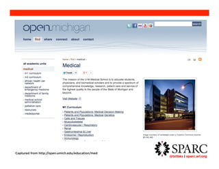 @txtbks | sparc.arl.org 	 
Captured from http://open.umich.edu/education/med 
 