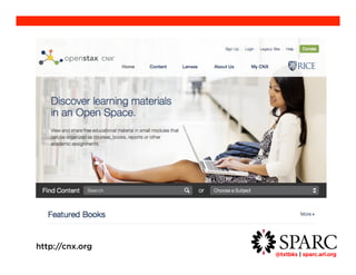 @txtbks | sparc.arl.org 	 
http://cnx.org 
 