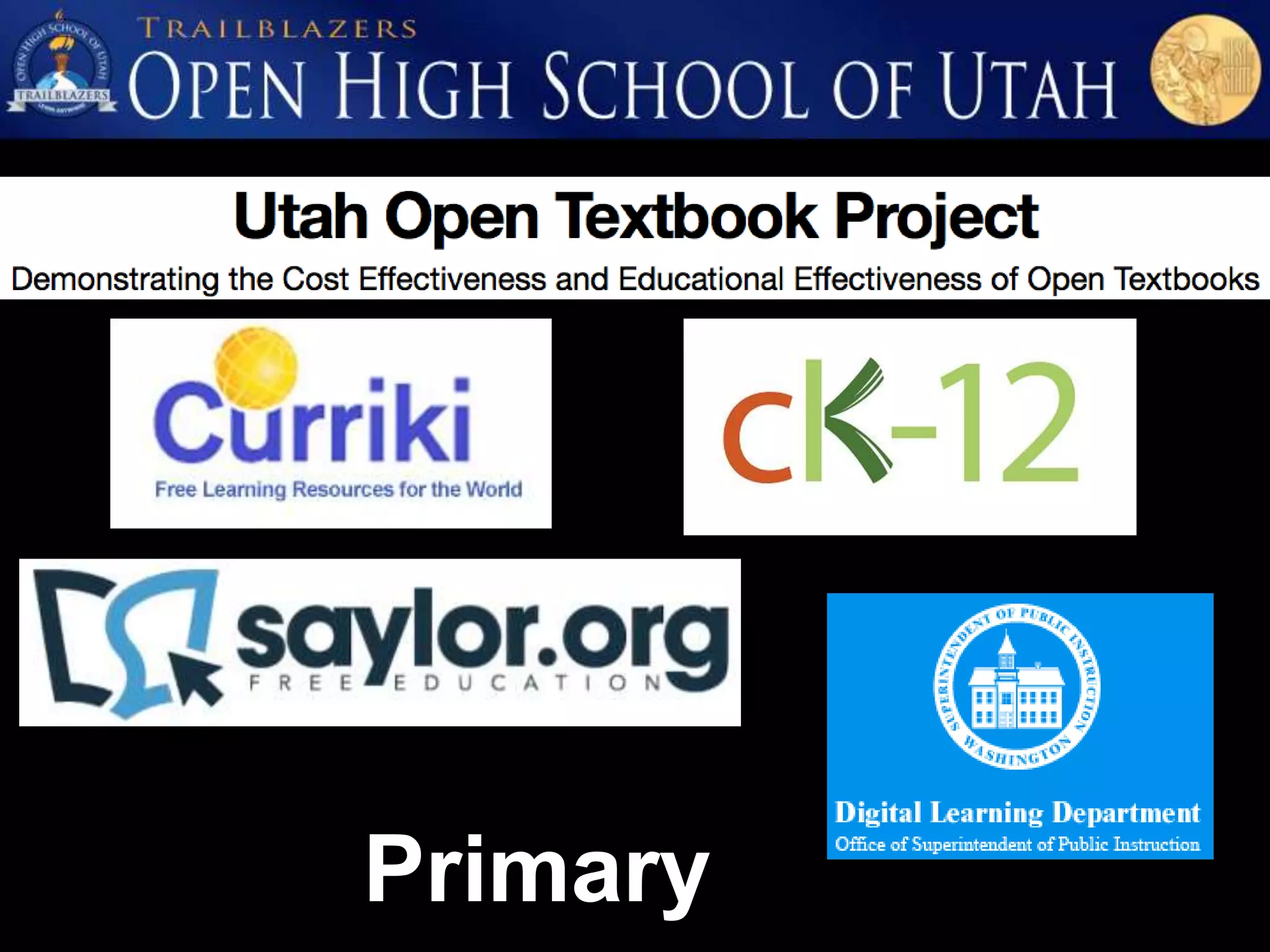 Open Educational Resources (OER)
 