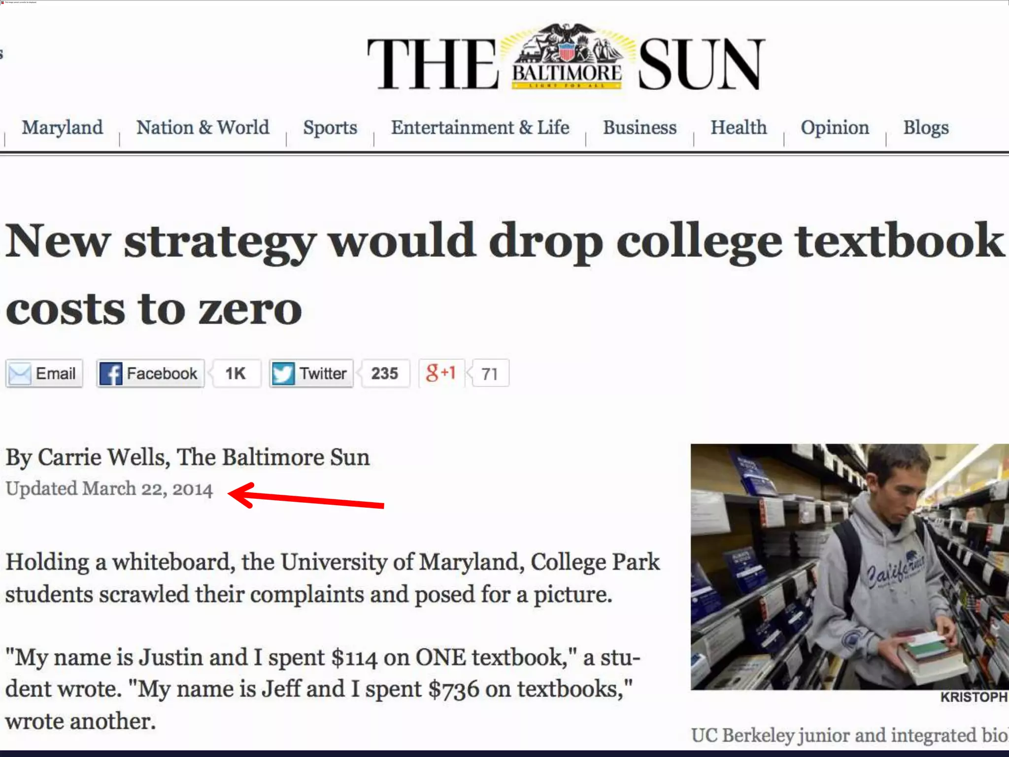 English Composition I
• 60,000+ enrollments / year
• x $175 textbook
• = $10.5 Million every year
 