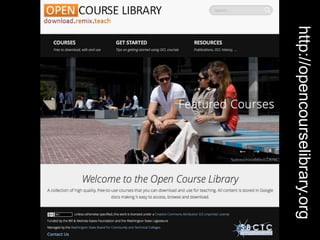 California Community Colleges require
Creative Commons Attribution for
Chancellor’s Office Grants & Contracts
 