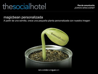 magicbean personalizada A partir de una semilla, crece una pequeña planta personalizada con nuestra imagen 