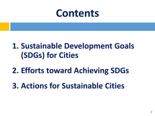 Keynote presentation on SDGs and Cities | PDF
