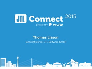 powered by
Geschäftsführer JTL-Software-GmbH
Thomas Lisson
 