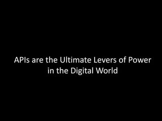 APIs and the Creation of Wealth in the Digital Economy - APIDays Paris 2015 Keynote