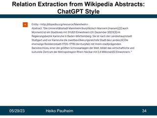 Knowledge Graph Generation  from Wikipedia in the Age of ChatGPT:  Knowledge Extraction or Knowledge Hallucination?