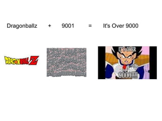 Dragonballz + 9001 = It's Over 9000
 