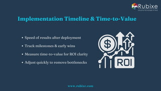 Key Performance Indicators for AI Consulting Success | Rubixe | PDF