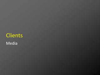 Clients
Media
 