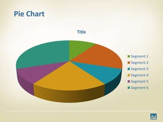 Pie Chart

            Title



                    Segment 1
                    Segment 2
                    Segment 3
                    Segment 4
                    Segment 5
                    Segment 6
 