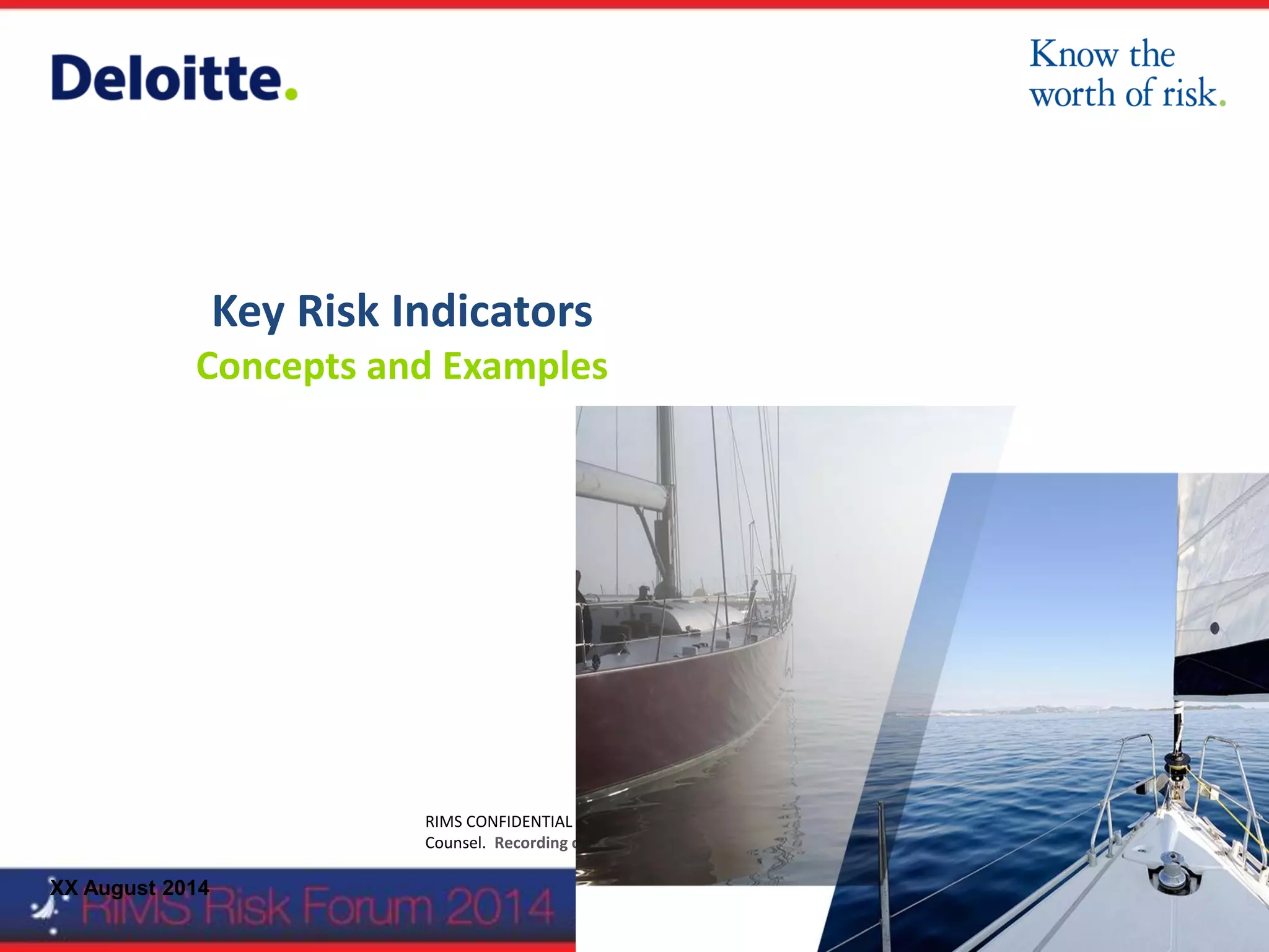 Key Risk Indicators Concepts and Examples (Deloitte, 2014).pdf