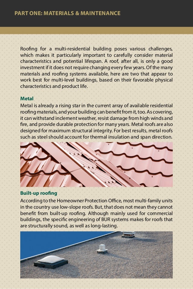 Key Roofing Considerations For Multi Dwelling Units