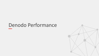 Denodo Performance
 