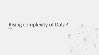 Rising complexity of Data?
 
