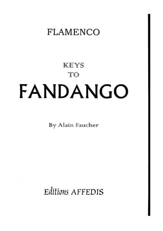 Tablatura Flamenco : Keys for-fandango