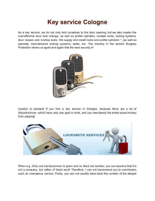 Key Service Cologne