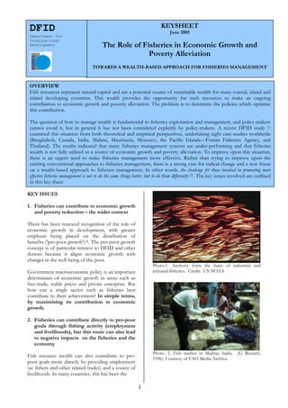 The Role of Fisheries in Economic Growth and Poverty Alleviation | PDF