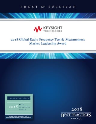 2018 Global Radio Frequency Test & Measurement
Market Leadership Award
2018
 