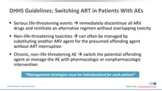 Key Slides on Individualizing ART Management Based on Treatment Safety ...