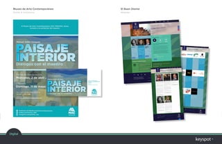 Digital
El Buen Diente
Website
Museo de Arte Contemporáneo
Poster & Invitations
 