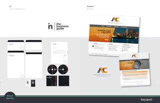 In
Logo & applications
The Hampton
Logo & brochure design
Amauri
Website
In
Logo & applications
LOGO
1
Inspirado en las figuras geométricas, con una cromática
bastante neutral y de alto contraste, con una tipografía bastante líneal
y moderna, legible y con un aire moderno, que le de equilibrio al aspecto técnico de la empresa.
Brand
Identity
 