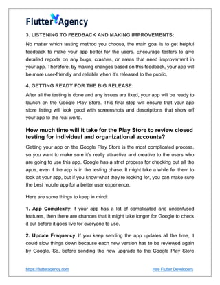Key Steps To Follow For Google Play Store Closed Testing | PDF