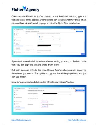 Key Steps To Follow For Google Play Store Closed Testing | PDF