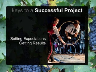 keys to a Successful Project




Setting Expectations
      Getting Results
 