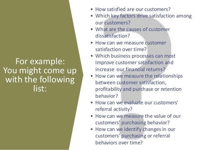 customer experience objectives