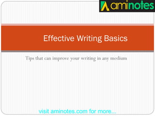 Key Writing Top Tips keys to Effective Writing. Writing acknowledges. | PDF