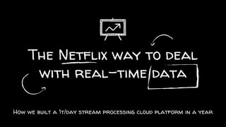 The Netflix way to deal
with real-time data
How we built a 1t/day stream processing cloud platform in a year
 