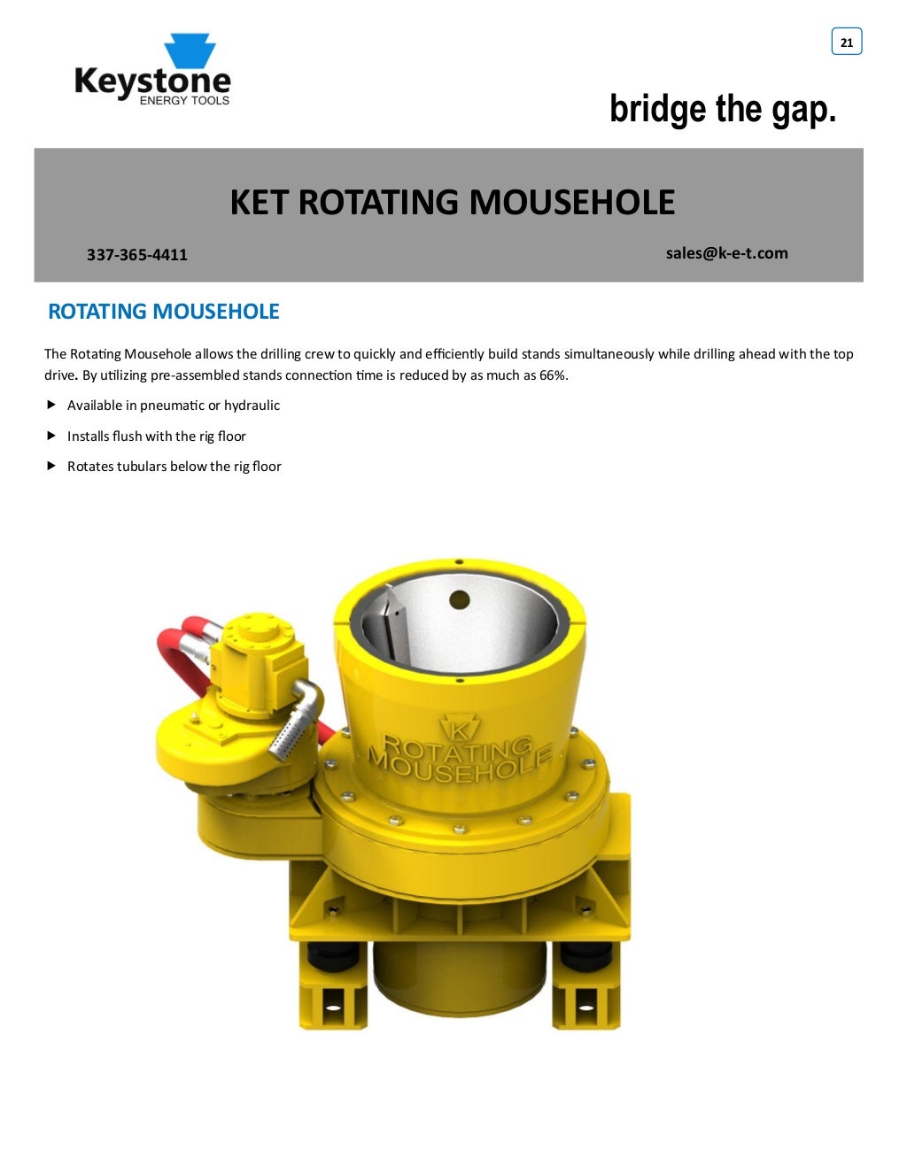 Keystone Energy Tools Product Catalogue