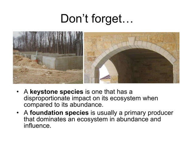 Keystone and Foundation Species 2011