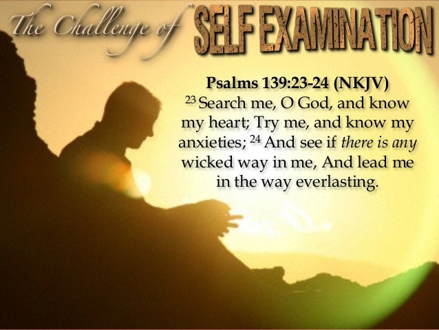 The Challenge Of Self Examination The Challenge Of Self Examination