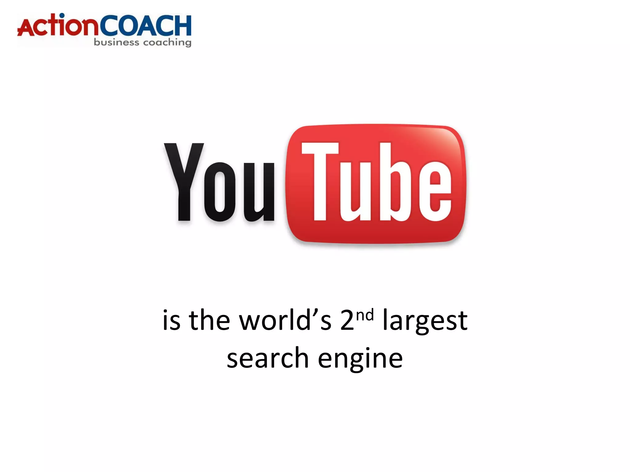 is the world’s 2nd
largest
search engine
 