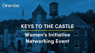 KEYS TO THE CASTLE
Women’s Initiative
Networking Event
 
