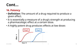 KEY TERMS IN PHARMACOLOGY AND KEY DEFINITIONS | PPTX