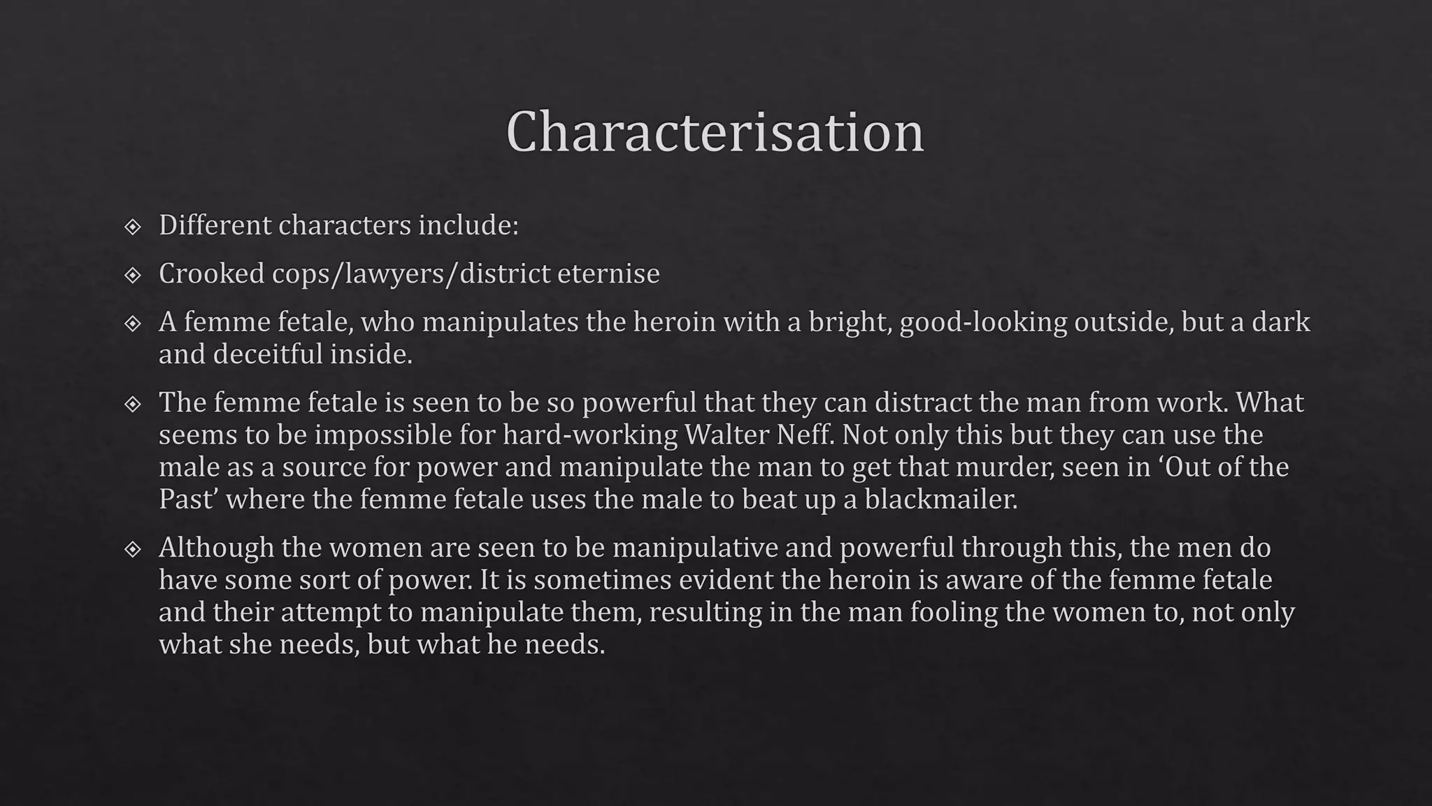 Themes Of Film Noir