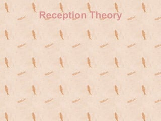 Reception Theory
 